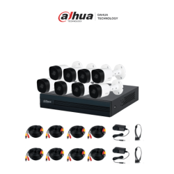 DAHUA KITXVR1B08- I+8-B2A21-  Kit de 8 Canales  DVR Cooper-I WizSense co