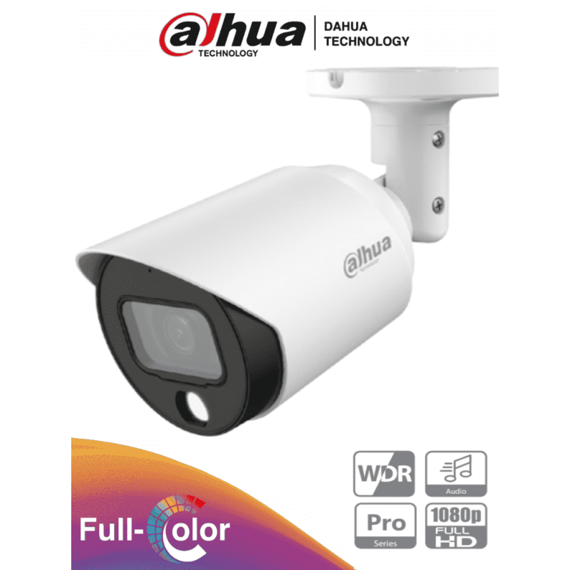 DAHUA HAC-HFW2249TN-A-LED - Camara Bullet Full Color de 2 Megapixeles/ L