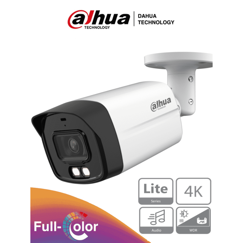 DAHUA HAC-HFW1809TLM-A-LED - Camara Bullet 4k Full Color/ 8 Megapixeles/