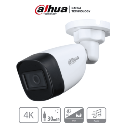 DAHUA HAC-HFW1801CN-A-0280B-S2 - Cámara Bullet 4k con Micrófono Integrad