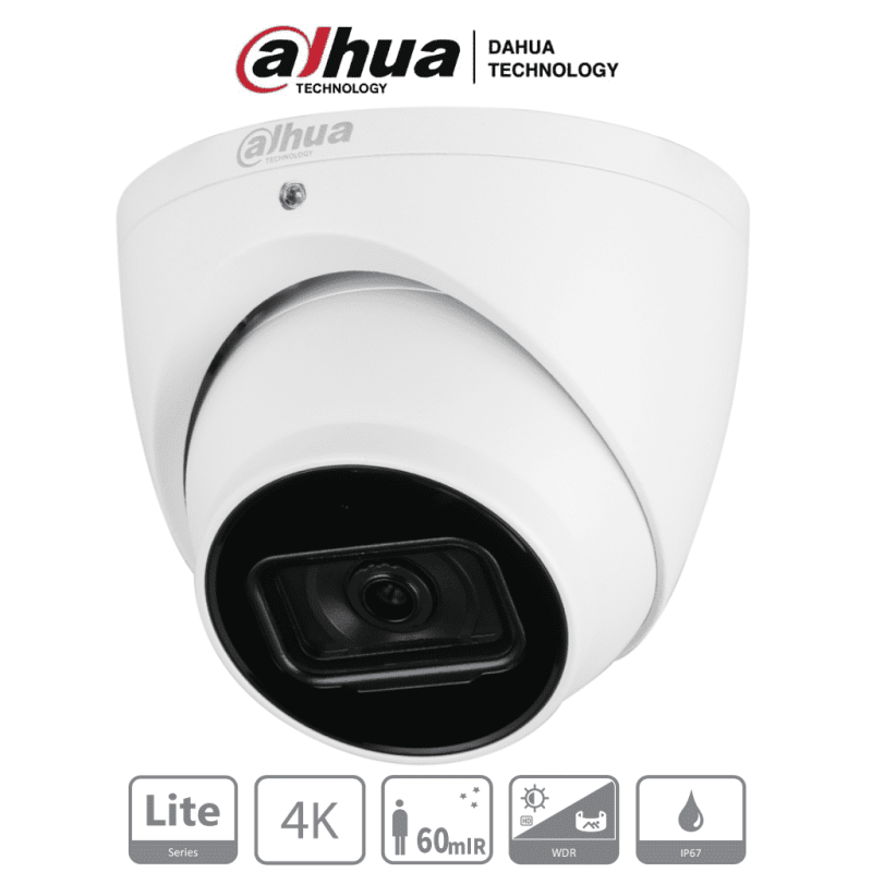 DAHUA DH-HAC-HDW1801TN - Camara Domo 4k/  8 Megapixeles/ Lente de 2.8mm/