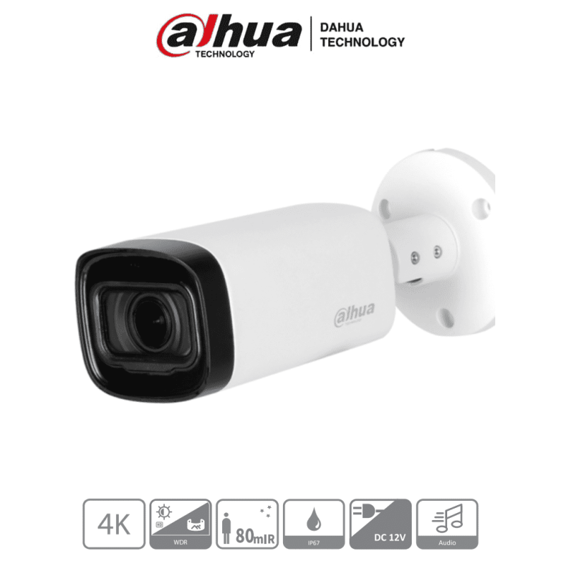 DAHUA DH-HAC-HFW1801RN-Z-A - Camara Bullet de 4k/ 8 Megapixeles/ Lente M