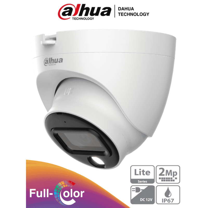 DAHUA HAC-HDW1209TLQN-A-LED - Cámara Domo Full Color de 2 Megapixeles/