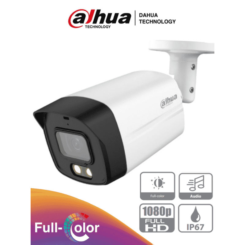 DAHUA HAC-HFW1209TLMN-A-LED - Camara Bullet Full Color de 2 Megapixeles/