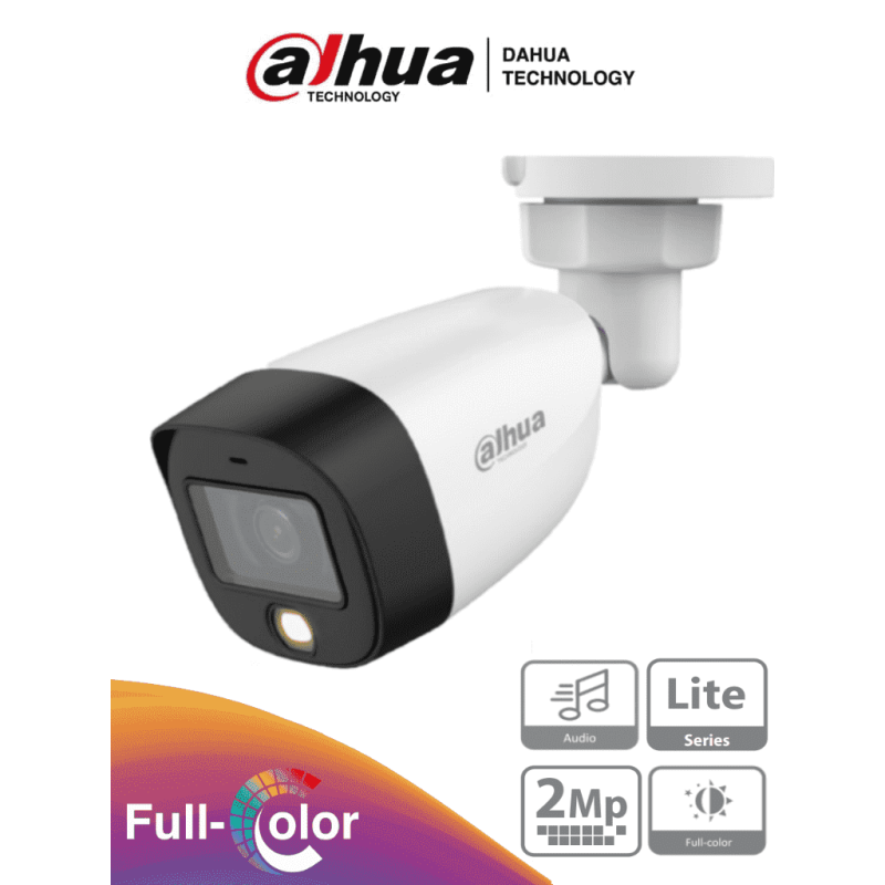 DAHUA HAC-HFW1209CN-A-LED - Cámara Bullet Full Color 1080p/ Lente de 2.8