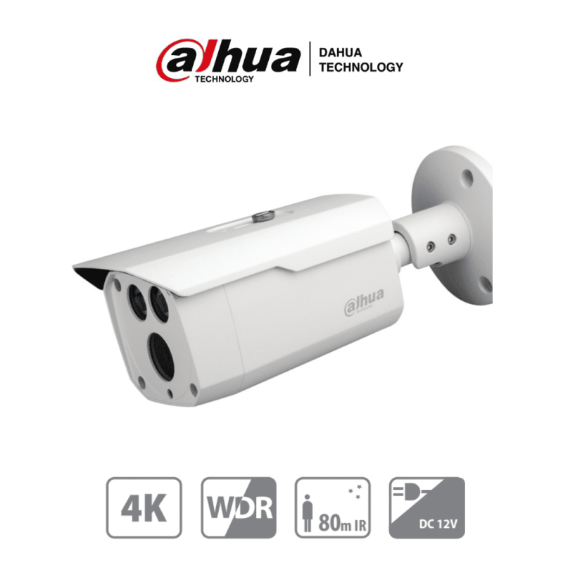 DAHUA HAC-HFW1801D - Camara Bullet 4k/ 8 Megapixeles/ Lente de 3.6mm/ Me