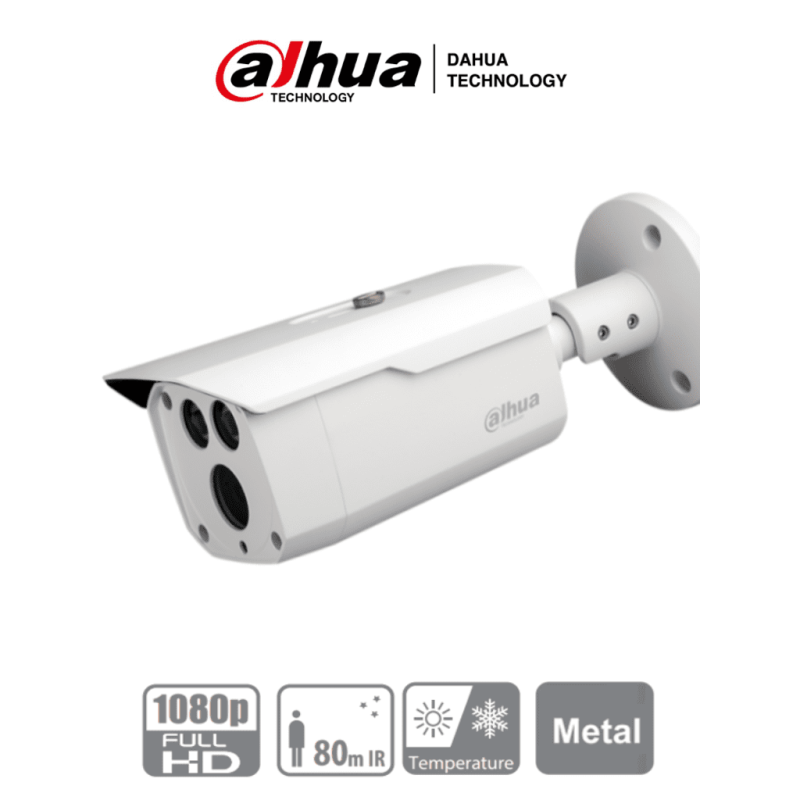 DAHUA HAC-HFW1200D-036- Camara Bullet HDCVI 1080p/ Lente 3.6 mm/ 87.5 Gr