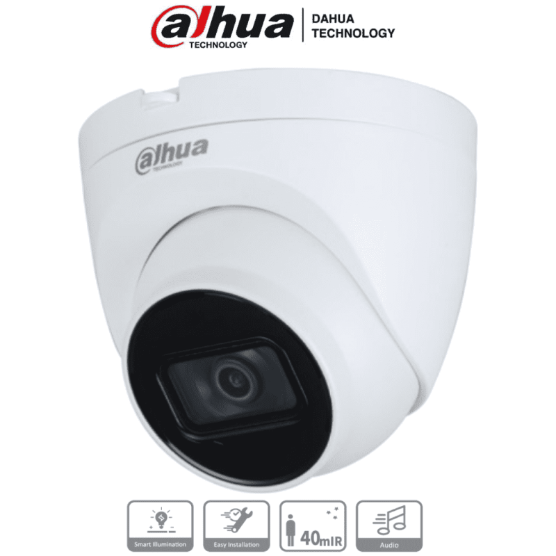 DAHUA HAC-HDW1200TQ-A-Cámara domo Dahua de 2 MP con lente de 2.8 mm  áng