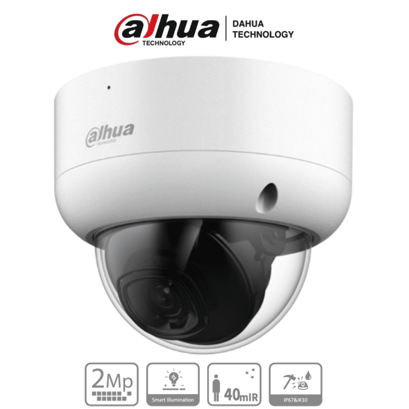 DAHUA HAC-HDBW1200EA - Cámara Domo de 2 Megapíxeles Antivandálica/ 1080p