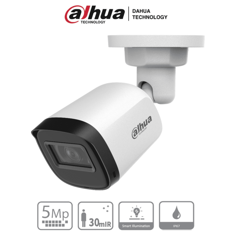 DAHUA HAC-B1A51-U-28 - Cámara Bullet de 5 Megapixeles/ Lente 2.8 mm/  10