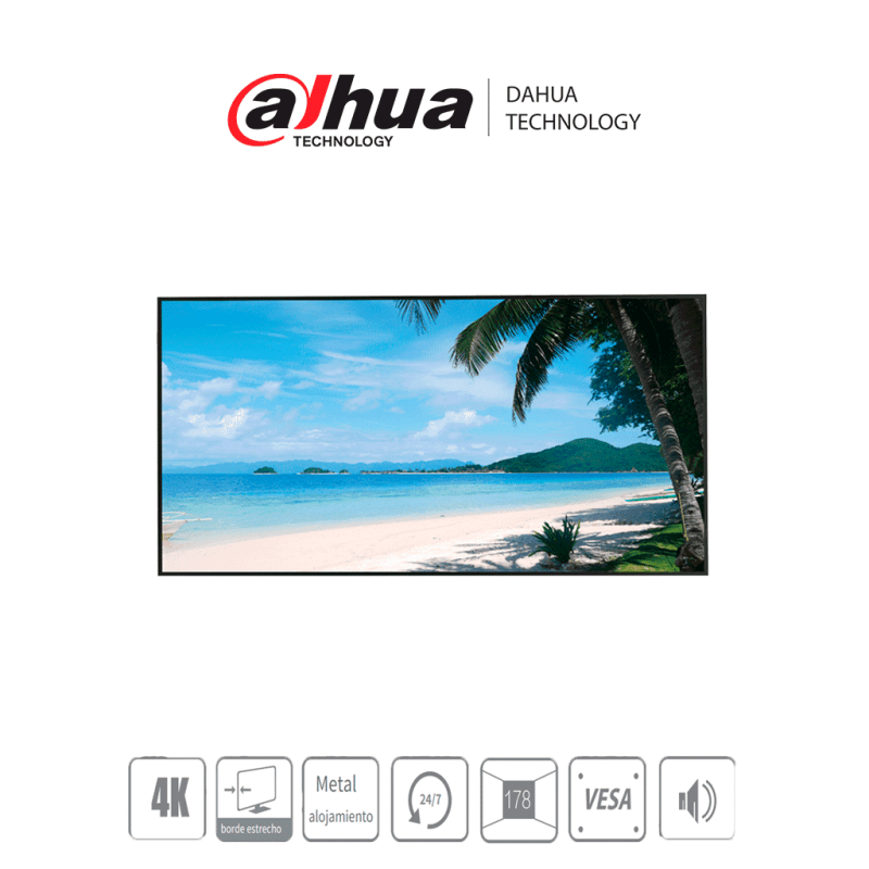 DAHUA LM55S400 - Pantalla 4K 55 pulgadas / Profesional para CCTV / Ultra