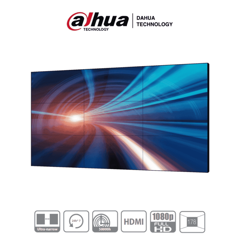 DAHUA DHI-LS550UCM-EF - Pantalla Full HD para Videowall de 55 Pulgadas/