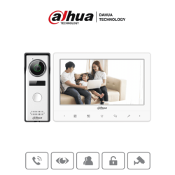 DAHUA KTA02 - Kit de Videoportero analógico con monitor táctil de 7  y f