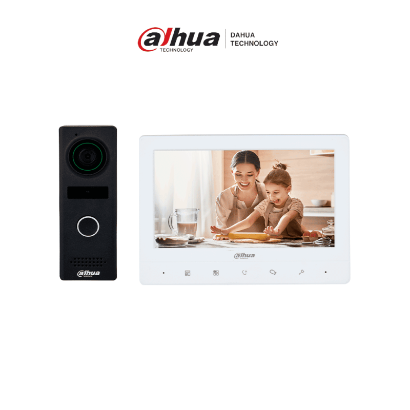 DAHUA KTA02M - Kit de videoportero analógico con frente de calle metálic