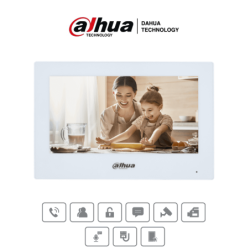 DAHUA VTH2621GW-P - Monitor IP Touch de 7 Pulgadas/ Serie Lite/ Blanco/