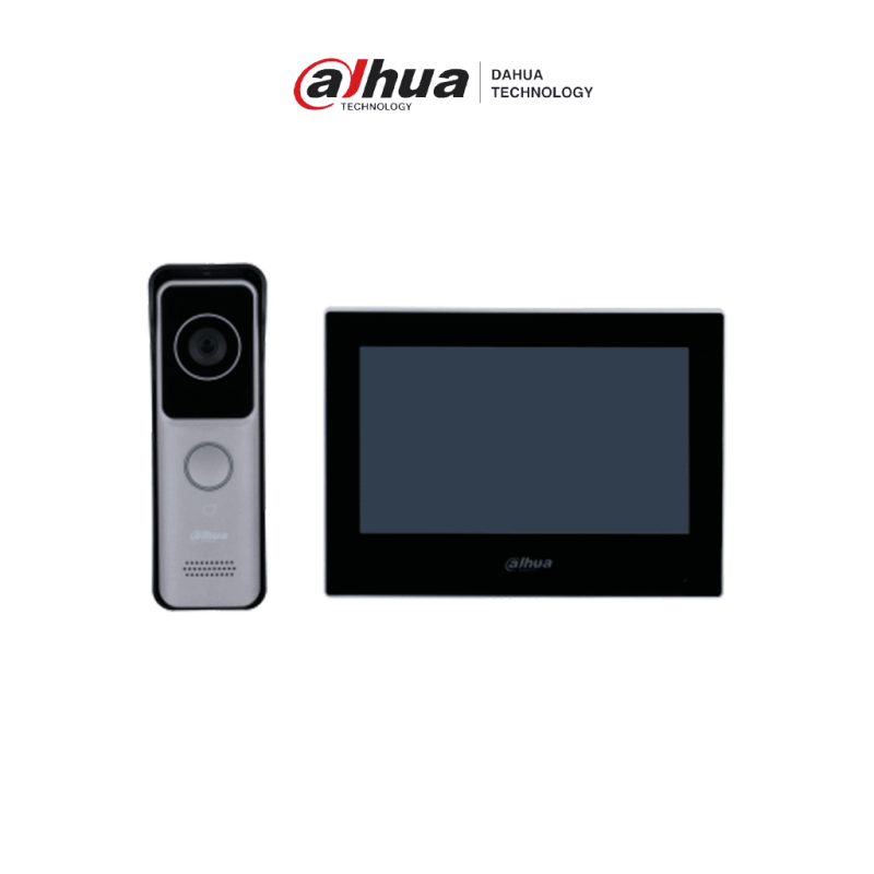 DAHUA KTW02 - Kit de Videoportero IP Wifi/ Monitor de 7 Pulgadas Wifi/ 6