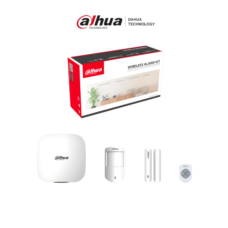 DAHUA DHI-ART-ARC3000H-03-W2 - Kit de Alarma Inalámbrico con Conexión Wi