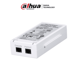 DAHUA PFT1200 - Inyector Hi-Poe Midspan Gigabit/ Soporta PoE/PoE+/ Sopor