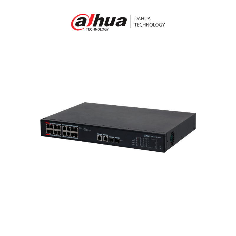 DAHUA DH-S4101-16ET2GF-240-C  Switch PoE Administrable en la nube de 18