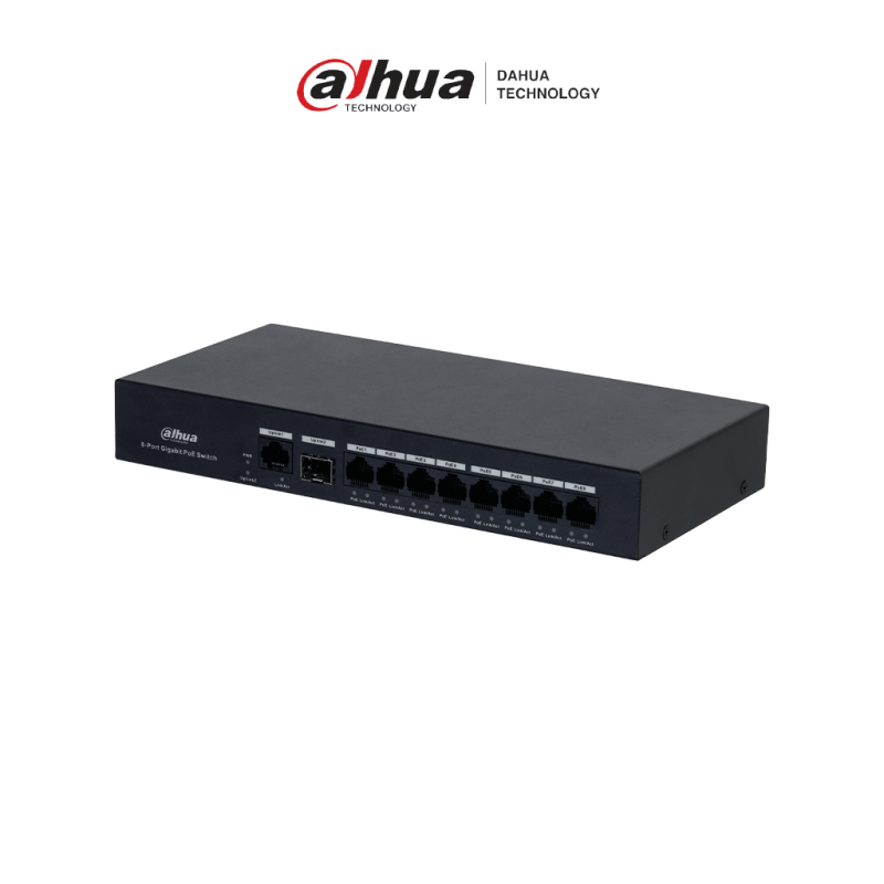 DAHUA DH-PFS3110-8GT-65 - Switch PoE inteligente con 8 puertos Gigabit