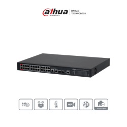 DAHUA DH-S4228-24GT-240 Switch PoE Gigabit Administrable con 24 puertos