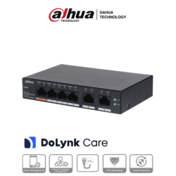 DAHUA CS4006-4ET-60 - Switch PoE de 6 Puertos Administrable/ 4 Puertos P