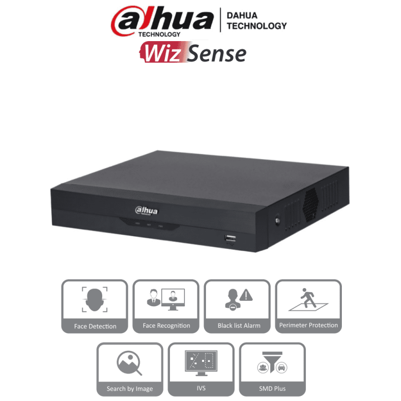 DAHUA NVR2116HS-I2 - NVR de 8 Megapixeles/ 4k/ 16 Canales IP/ WizSense/