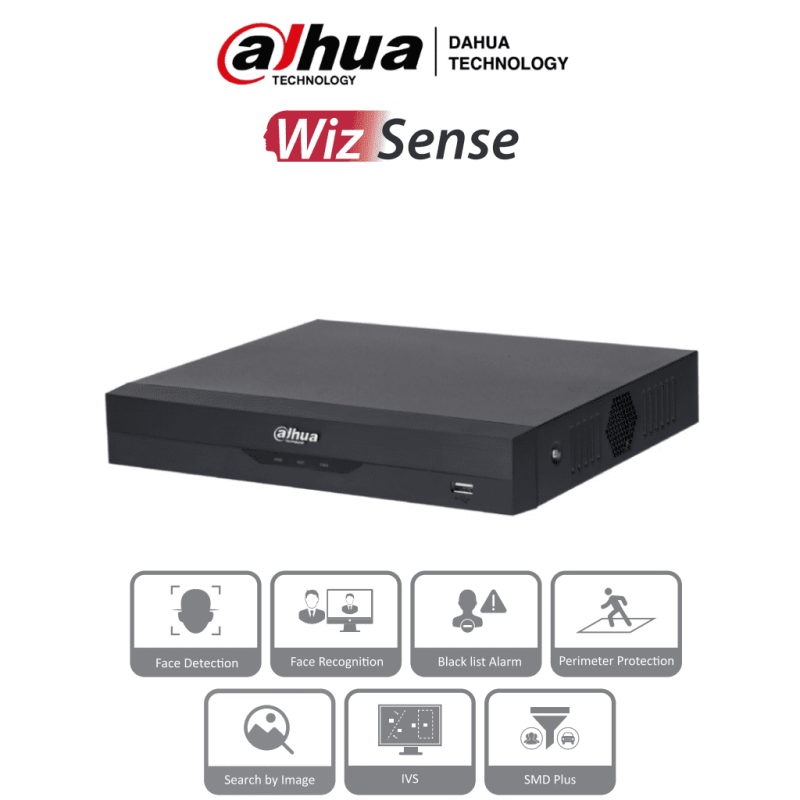 DAHUA NVR2104HS-P-I2 - NVR DE 8 Megapixeles/ 4k/ 4 Canales IP/ WizSense/