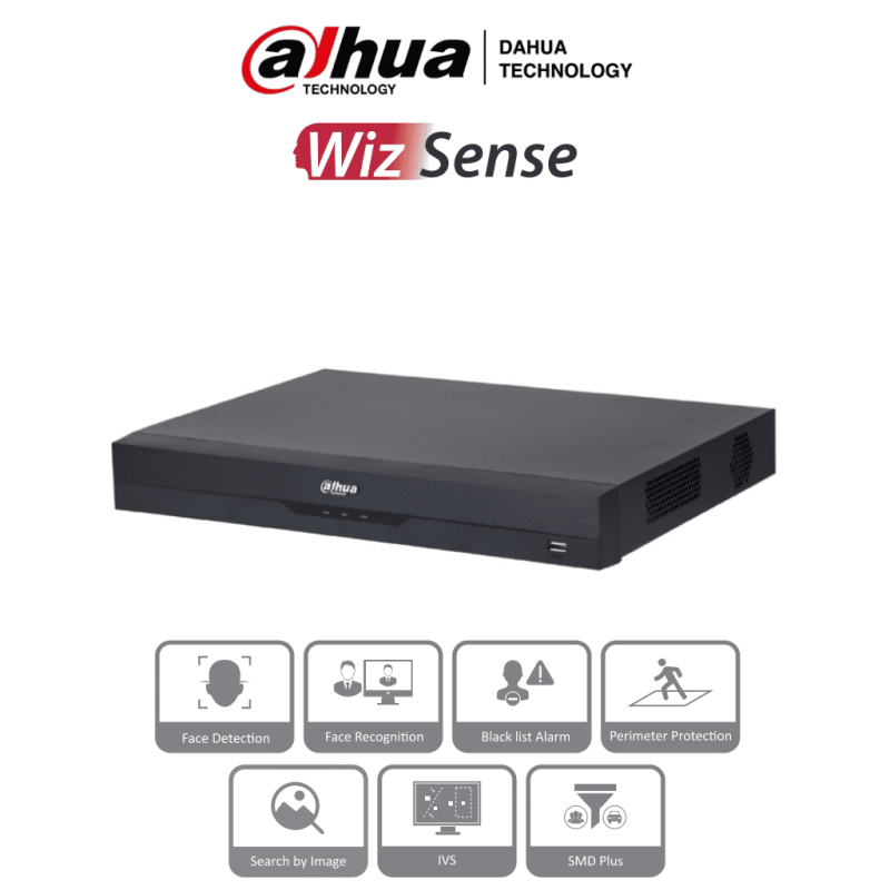 DAHUA NVR2208-8P-I2 - NVR de 8 Megapixeles/ 8 Canales IP/ WizSense/ 8 Pu