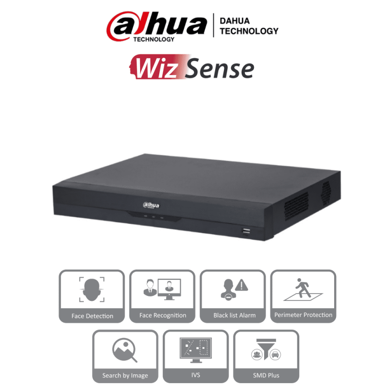 DAHUA NVR2216-16P-I2 - NVR de 8 Megapixeles /16 Canales IP/ WizSense/ 4k