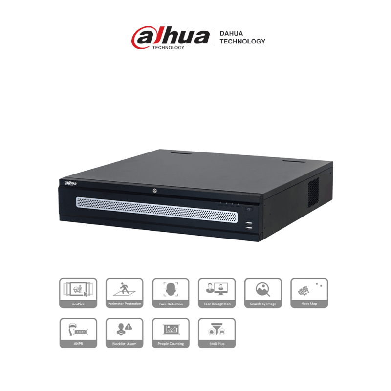 DAHUA DHI-NVR608RH-128-XI - NVR con tecnología Acupick y WizMind 128 can