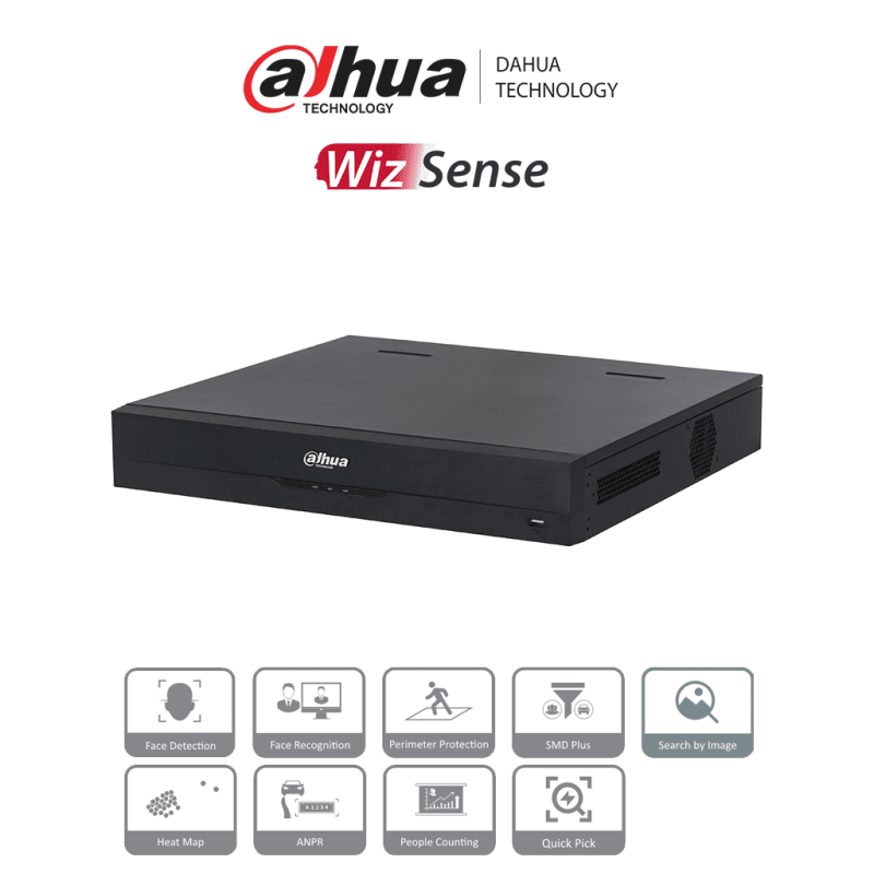 DAHUA DHI-NVR4432-16P-EI -  NVR de 8 Megapíxeles/ 4K WizSense/ 32 Canale