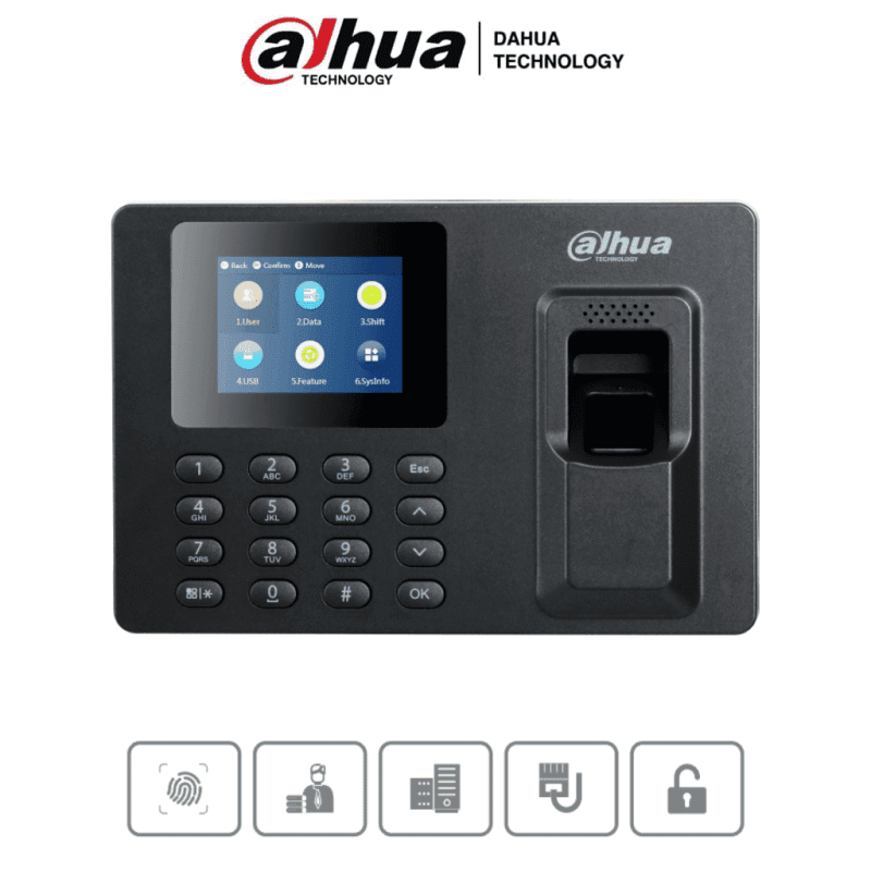 DAHUA DHI-ASA1222E-S - Control de asistencia con pantalla de 2.4   2 000