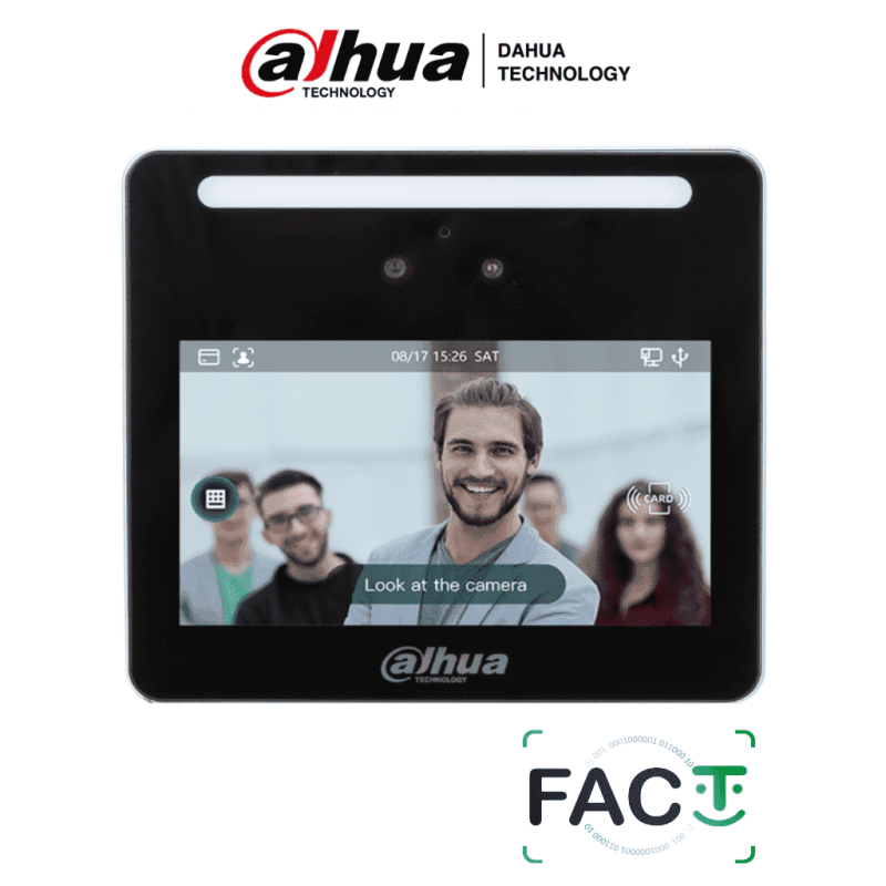 DAHUA ASI3213G-MW - Control de Acceso con Reconocimiento Facial/ Pantall