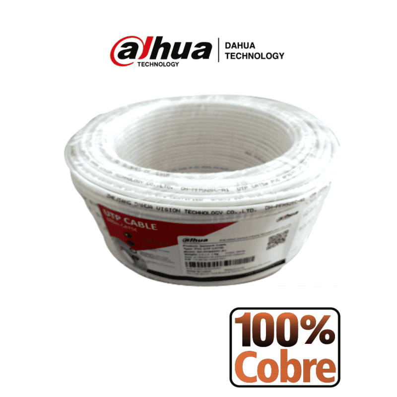 DAHUA PFM920I-5EUN-C-V2-100 - Bobina de 100 Mts de Cable UTP Cat5e/ 100%