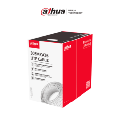 DAHUA PFM923I-6UN-C - Bobina de Cable UTP Cat 6 100% Cobre/ Color Blanco