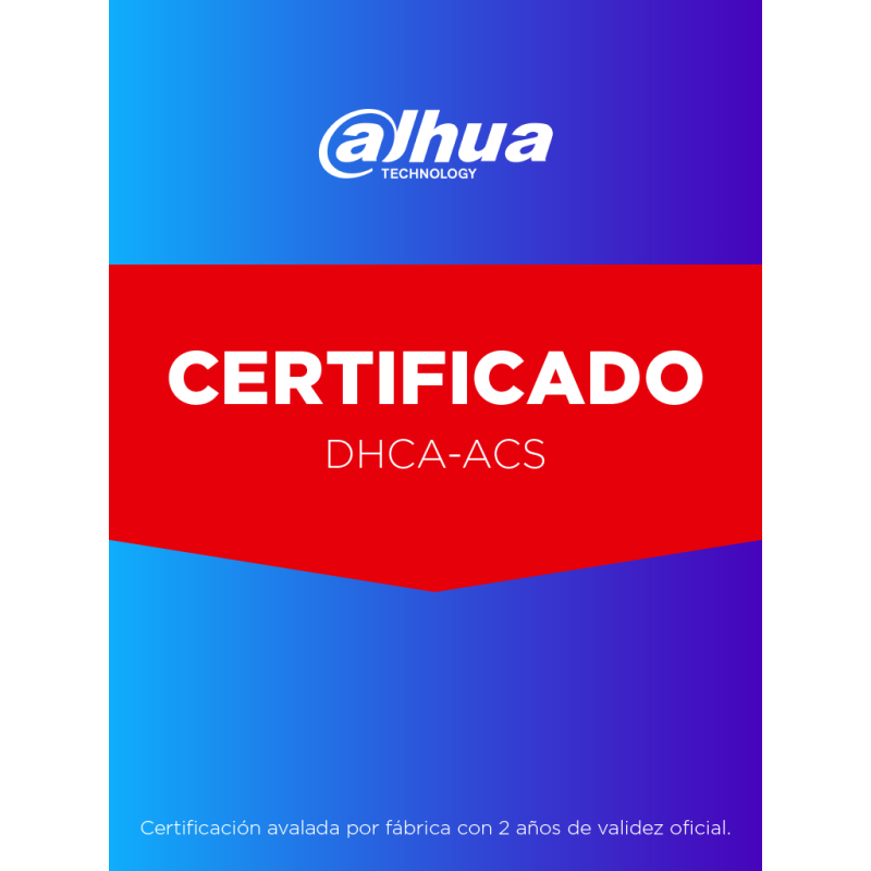 Kit de certificación DHCA-ACS (Control de Acceso): 1 x DHT0810013 + 1 x