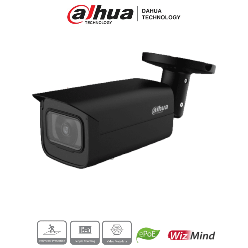 DAHUA IPC-HFW5241T-SE (BLACK) - Cámara IP Bullet Resolución de 2 MP/ Len